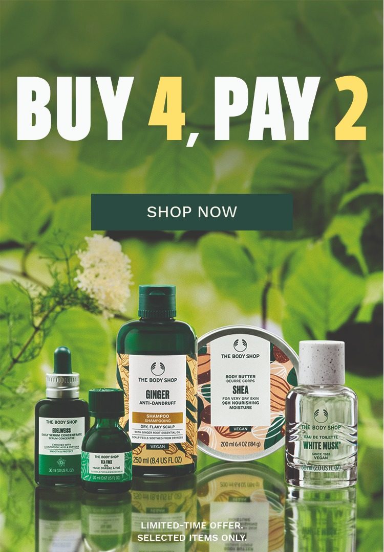 Buy 4, Pay 2 promotional visual