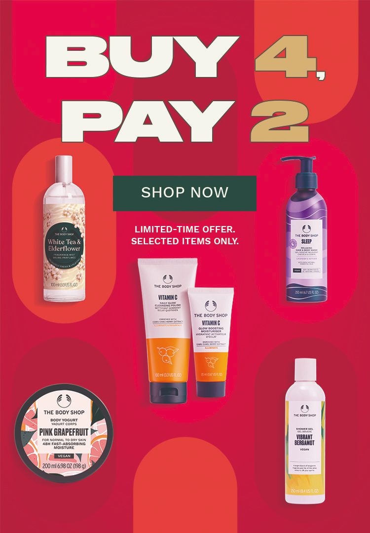 Buy 4, Pay 2 promotional visual