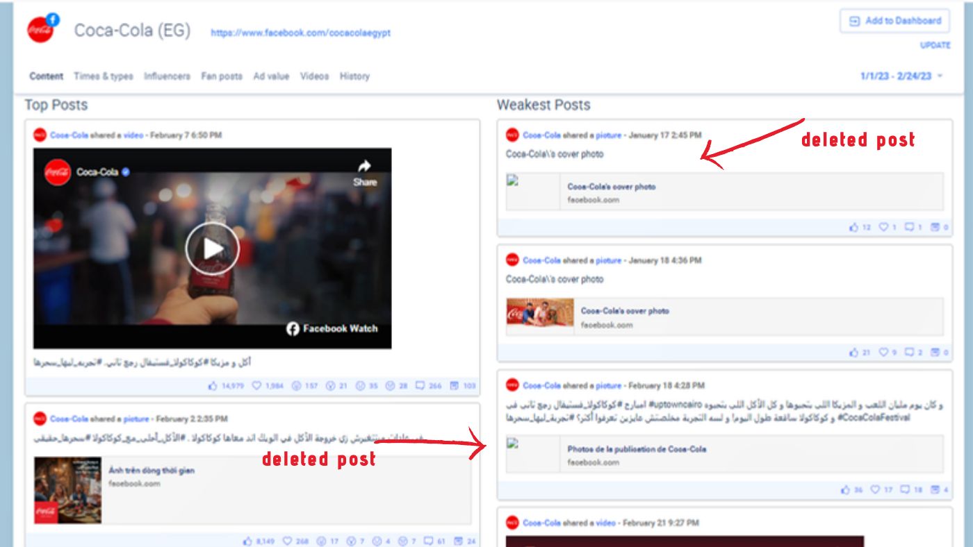 Competitor audit: Coca-Cola Egypt